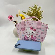 Sanrio 1 Stück Sanrio Kawaii Mehrzweck-Aufbewahrungstasche Schwarz Schönheit Milodi Yugui Hund Hello Kitty