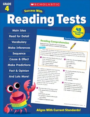 Scholastic Success With Reading Tests Grade 4 Workbook (Paperback) By Scholastic Teaching Resources