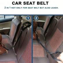 Ceinture de sécurité pour animaux de compagnie, laisse de voiture pour chien et chat, longe de siège arrière rétractable pour animal de compagnie, gardez votre chien plus en sécurité!