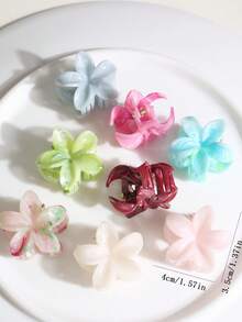 4/5/6/8件迷你简约发夹时尚发饰优雅发夹 - 彩色 - 查看 3