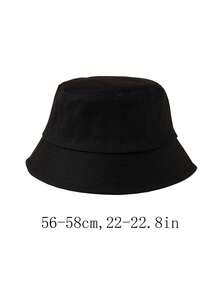 1pc Customized Logo Embroidered Bucket Hat, Unisex Sports Outdoor Sun Protection Hat, Versatile For Outdoor Travel - Multicolor - View 6