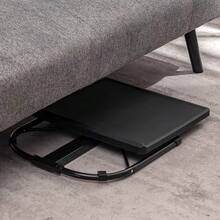 Foldable, Portable, Folding, Laptop Table, Height-Adjustable, For Bedroom, Living Room, Bed - Foldable - Height-Adjustable (43 X 43 X 63/70/76 Cm, Black)