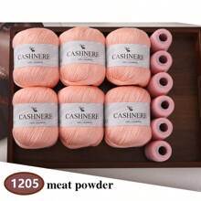 6 Stück weiches & warmes Garn für DIY Häkelmützen und -schals, 300g + 120g Gesamtgewicht