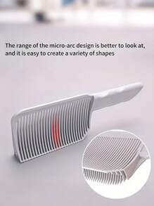 1pc Professional Heat-Resistant Cutting Comb - For Men's Flat Top Haircut, Ergonomic Handle Design, Suitable For Dry Styling And Barber Shop Use, High-Temperature Plastic Material, Hairstylist Tool