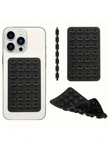 3个硅胶手机防滑吸盘，28个硅胶吸盘自粘吸盘垫，手机防滑贴，移动电源吸盘，兼容、安卓手机，生日礼物，送给家人、朋友的手机支架，手机托架，手机配件 - 彩色 - 查看 4