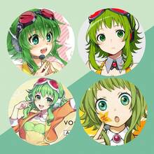 KIT With 4 Vocaloids Buttons - Buttons 4.5CM Brooch - Vocaloid GUMI - MEIKO - Kagamine Rin And Len Megurine Geek Nerd Otaku KAITO Hatsune Megurine TOKYO- ANIME - ANIMATION - Button - Button - Buton - Brooches - Button - Buttons - Butom - Botoms - Pin - Pins - Button - Bottom - 4 鍵套件 - 查看 1