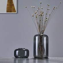 Lake Balaton 1pc Creative Colorful Glass Vase, Special Aroma Diffuser Bottle, Decorative Desktop Accessory, Unique Hydroponics Planter Home Decor Room Decor Flower Vase