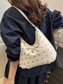 Summer Fresh Holiday Bowknot Crescent Moon Sling Bag, Shoulder & Backpack Multifunctional