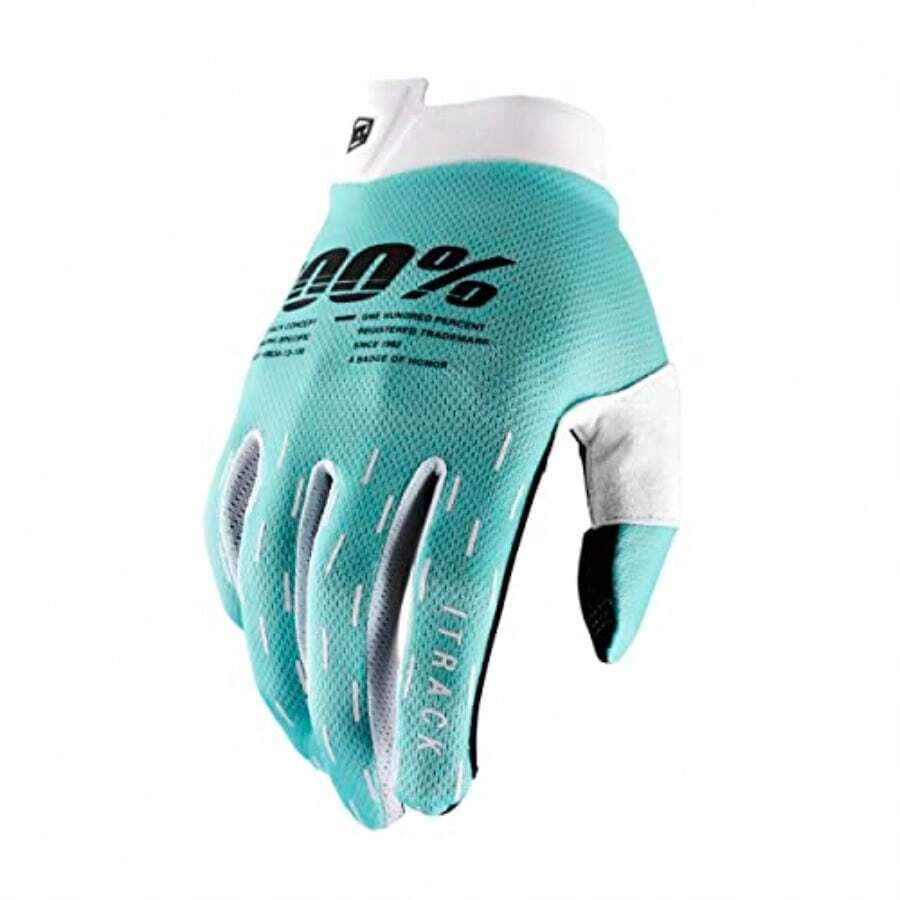 ITrack Gloves Lightweight Dirt Bike Motorcycle And Motocross Gloves Flexible Bike Riding Gloves With Sleek Design Aqua XLar - như hình ảnh - Xem 1