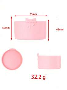 Conjunto de Marcador de Copo com Laço de Silicone e Letra Coração Borboleta, Serve para Copos de 30-40 Oz, Diâmetro da Palha de 9-10mm, Copos de Vidro com Alça, Decoração Fofa de Borboleta Rosa, Copo 40oz/30oz, Capa de Palha de Silicone, Brindes com Encantos de Chaveiro
