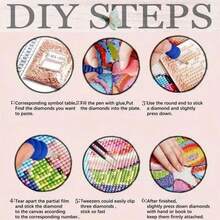 Local Delivery- 5D Diamond Painting Kits For Adults-Animal Dog Diamond Art Kits,DIY Full Round Drill Gem Art Crafts For Adults,Home Wall Decor 11.8x11.8inch - XJ097 - 查看 6