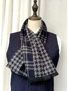 1 pieza Bufanda casual con calidez desmontable hecha a mano para hombre