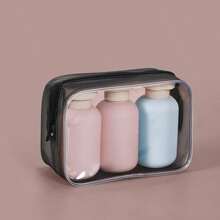 3 件装塑料旅行洗发水瓶，透明蓝色洗发水、护发素、沐浴露泡沫泵瓶 - 彩色 - 查看 12