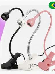 Mini Lâmpada Uv Led USB Flexível Metal Garra Seca Esmalte Nail Desing Recommend new