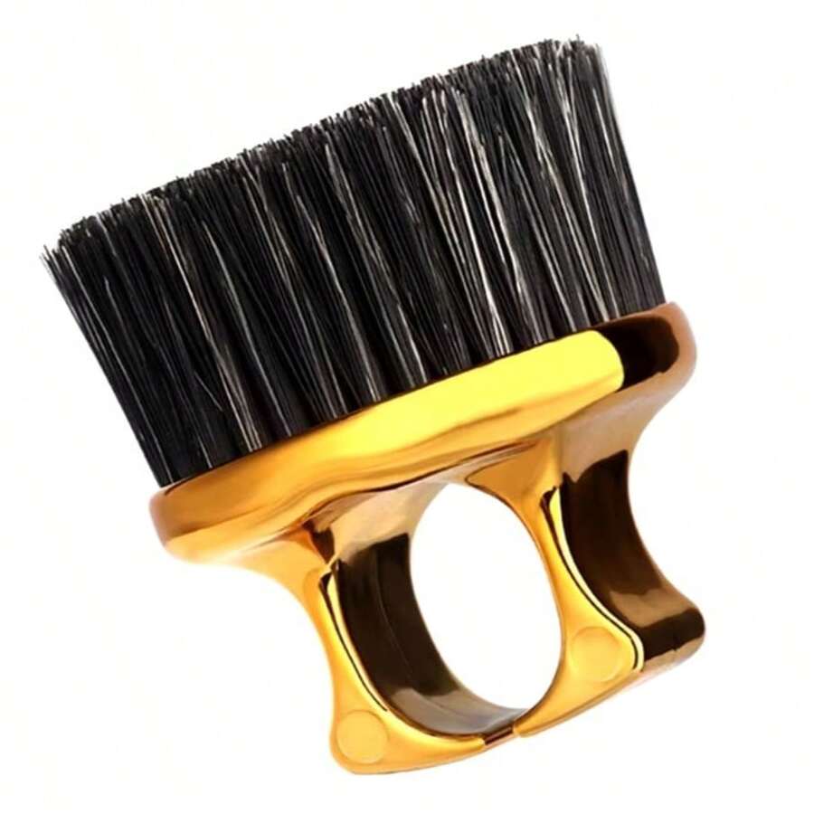 Barber Brush With Ring - Gold - View 1