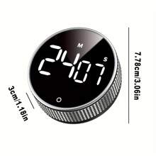 SOKANY Multi-Function Round Timer, Positive Countdown Timer. Battery-Powered (3 No. 7 Batteries), LED Large Screen Design, Timing Function, Adjustable 3-Speed Mute Mode, Front And Back Rotation, With Magnetic Attraction, Easy To Place In Multiple Places, One Machine For Multiple Purposes, Small And Convenient. Suitable For Different Scenarios – Cooking, Baking, Classroom, Learning And Sports.