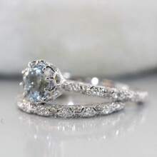 2pcs Women Fashion Ring Set, Luxury Delicate Zinc Alloy Cubic Zirconia Ring, Suitable For Valentine's Day, Vacation, Commute, Date, Party, Wedding, Engagement, Gift For Wife, Girlfriend, Mother, Birthday, Anniversary, New Year