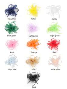 1 peça de fascinator com penas, tiara feminina para chá da tarde, coquetel, casamento, noiva, presilha para cabelo, presente para mulheres e meninas, aniversário, Dia das Mães, chapéus para o Kentucky Derby, presentes, acessórios de cabelo, noite de gala - Multicolorido - Ver 7