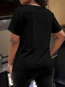 Women's Casual Short-Sleeved Round Neck Plus Size T-Shirt