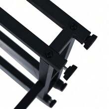 Light Luxury, Modern Dining Table, Metal Frame Design, For Kitchen, Dining Room, Living Room, 120x70cm, Black - 黑色 - 查看 7