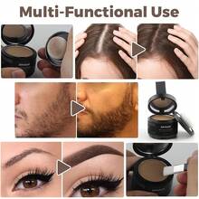 Glow HavenRoot Up Powder, Hairline Powder Thinning Hair, Instantly Cover Hair, Root Cover Up Women & Men, Bald Spots, Grooming, Beard Line (Light-Blonde, 0.14 Ounce (Pack Of 1)) - 棕色 - 查看 7
