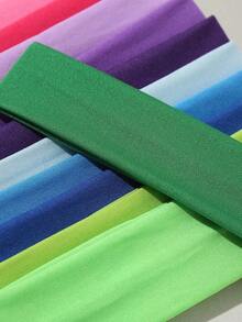 1pc/18pcs Colorful Casual Headbands For Women, Suitable For Daily Life & Sports Gym Hair Band Turban Headband Sweatband, School Stuff, College Fall Winter Hair Accessories For Women For Vacation Outfits Woman Elegant Scarf Women Bandanas - 彩色 - 查看 6