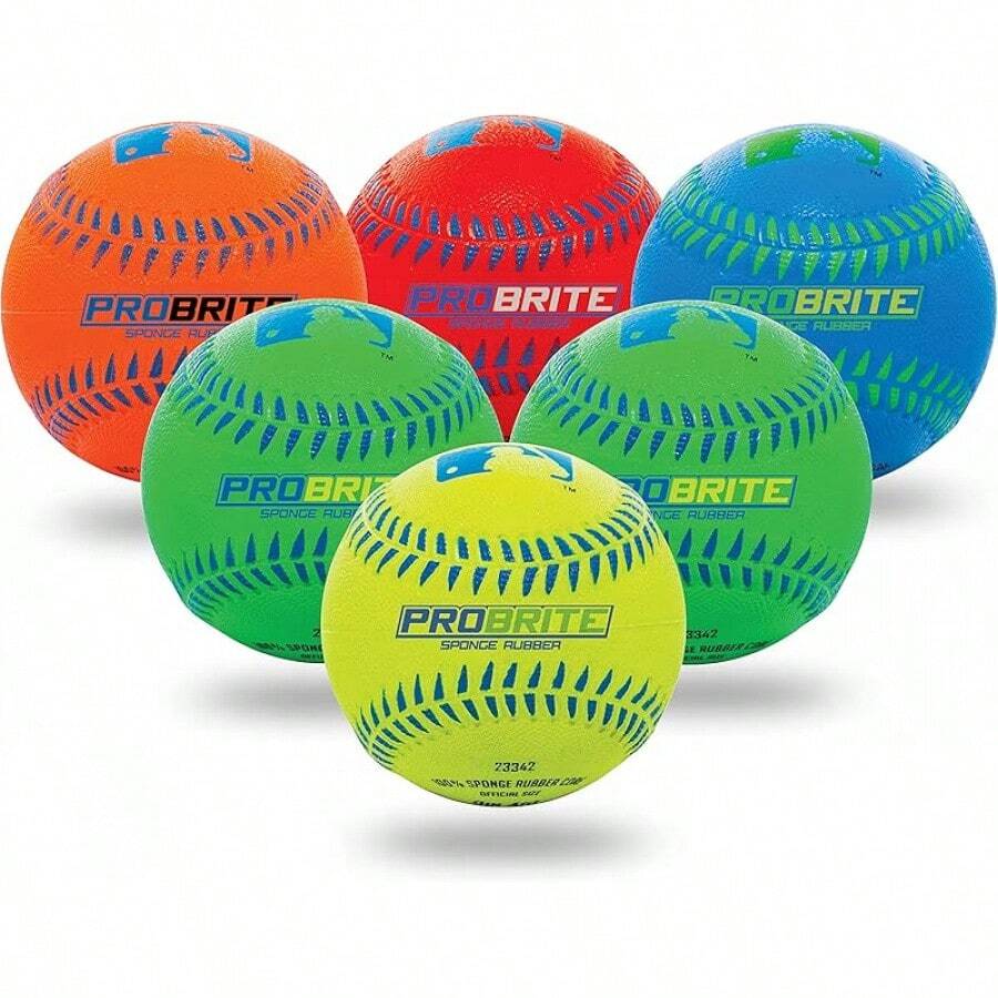 Franklin Sports Pro Brite Teeball MLB - Paquete de 6 - Ver 1