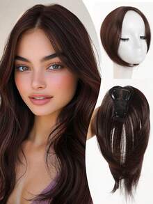 Synthetic Hair Topper, 10 Inch Women Hair Toppers For Thinning Hair, Topper Wig Hair Coverage Natural Hairpiece - Multicolor - View 14