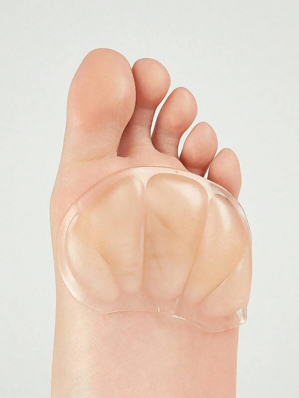 Forefoot Pads,2Pcs Fan-Shaped Shock-Absorbing Anti-Slip Self-Adhesive Heel Protector Tool