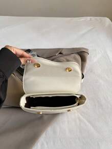 Sac bandoulière mini de couleur unie à design minimaliste, convient à l'usage quotidien des femmes, aux sorties, aux cadeaux. Avec une sangle réglable