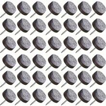 50pcs Felt Chair Leg Gliders - 20mm Round Slide Nails For Wooden Chairs & Tables, Soft Floor Protection With Storage Box - Multicolor - View 2