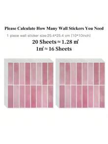 WalDecoo 1/10/20张多巴胺彩色即撕即贴墙砖 - 厨房、浴室亮丽后挡板，轻松DIY！壁纸 墙纸 墙贴 房间装饰 墙面装饰 卧室 客厅装饰 厨房装饰 - 彩色 - 查看 22