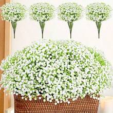 1/10/30/60/100/120 piezas Flores artificiales de inspiración infantil de lujo, tallos de flores artificiales de cielo estrellado realistas y duraderos - Perfectos para decoración del hogar, al aire libre, oficina, jardín, bodas, fiestas, tiendas, así como excelentes opciones para ramos de novia, manualidades DIY, centros de mesa, decoraciones románticas, flores decorativas universales para primavera, verano, otoño, invierno, las cuatro estaciones - Multicolor - Ver 2