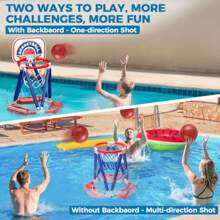 New Floating Pool Basketball Hoop Pool Basketball Hoop With 3 Balls And Pump Swimming Pool Toys Water Game For Ages 48 812 And Adults Indoor Outdoor Play