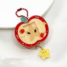 Fashion , Delicate Slide Photo Frame, Acrylic Card Cover, Star Chasing Girl ID Photo, One-Inch Idol Photo Storage, Card Holder, Keychain Pendant., School Supplies,Back To School - Multicolor - View 10