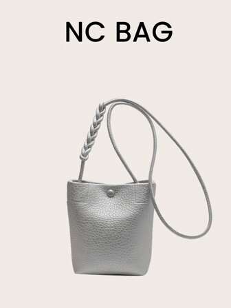 Mini Fashionable & Versatile Bucket Shape Crossbody Bag
