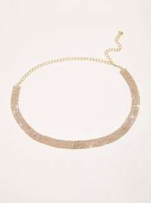 1 pièce Chaîne de taille pour femme ornée de strass