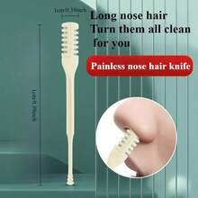 1/2/3/5/Pcs,Portable Double-Head Nose Hair Trimmer - Manual Safe Nostril Cleaner, Double-Sided Blades For Gentle Trimming, Compact Design For Travel/Home, Suitable For Men & Women