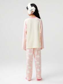 Balabala Conjunto de pijama cómodo para niña preadolescente Miiiiichan 2025 - tono rosa - Ver 3