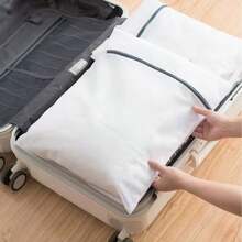 1 قطعة شبكة نايلون رقيقة لحقيبة غسيل الملابس الداخلية والجوارب والصدريات، مناسبة للغسالة الآلية