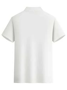 GRDR Men's Fashion Short Sleeve Casual Commute Polo Shirt - White - View 3