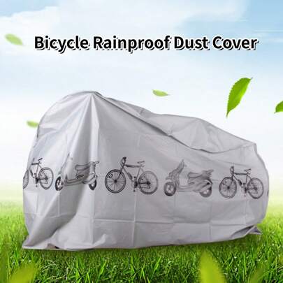 1pc Electric Bike Rain Cover, Electric Bike Outdoor Dust Cover, Mountain Bike Sunblock Clothing, Motorcycle Cover