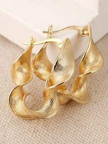 Boucles d'oreilles créoles classiques à la mode pour femmes, accessoires élégants pour soirée, le cadeau parfait pour elle