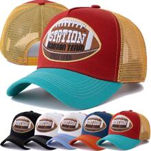 JZML 1pc Men's Letter Embroidered Truck Driver Cap