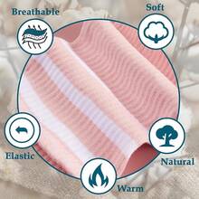 Moon Wood Plus Size Thigh High Socks- Womens Knit Cotton Long Over The Knee High Socks Leg Warmer Halloween Christmas New Year