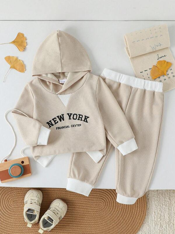 Toddler Boys' Casual Hoodie Outfit Set, Spring/Autumn