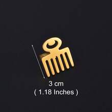 1 件 3 厘米非洲 Gye 符号戒指不锈钢金属指环 Nyame 埃及珠宝文化结婚戒指 - 彩色 - 查看 5