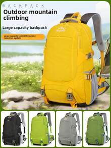 Outdoor Hiking Backpack, Camping Climbing Bag, Large Capacity Durable Bicycle Backpack, Unisex Shoulder Bag, Sports Leisure Travel Backpack - Multicolor - View 3