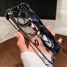 Funda de Teléfono Anime Azul Fresco para 17 16 15 14 13 12 11 Pro X XR XSMAX 8 Plus, Cubierta Trasera Transparente Suave a Prueba de Golpes - Colores mixtos - Ver 5