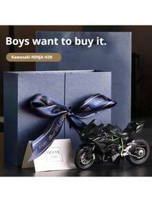 2025 New Arrival - Alloy Motorcycle - Kawasaki HR2 - Upgraded & Reinforced - Motorcycle Toy - Toy Car - Boys' Toy - Same Style - Halloween Gift - Christmas Gift - Holiday Gift - Birthday Gift - Perfect Gift - Toy - Multicolor - View 4